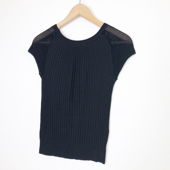 Prada Black ribbed mesh top - Picture 11 of 11